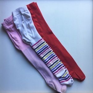 Bundle of 3 baby girl leggings! (2-24m)